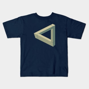 Pixel Art Penrose Triangle Kids T-Shirt